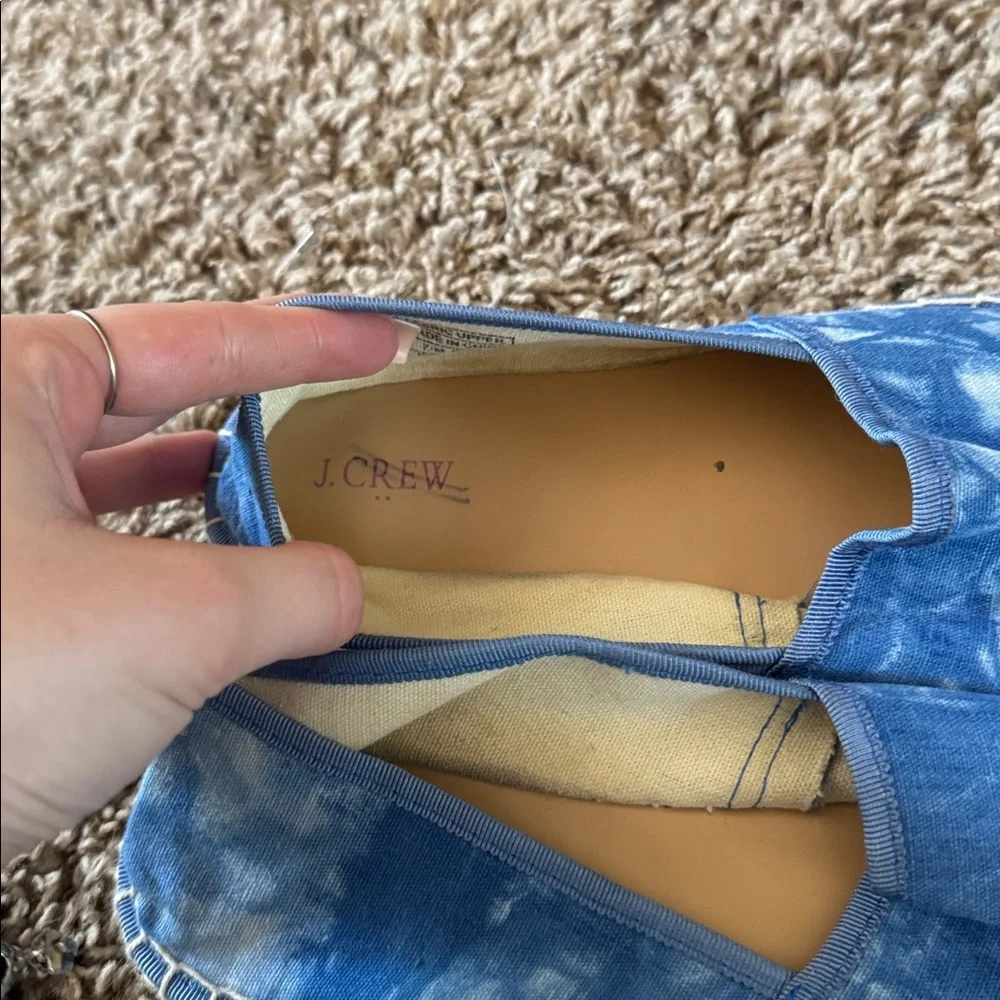J. Crew Blue Tie-Dye Espadrilles